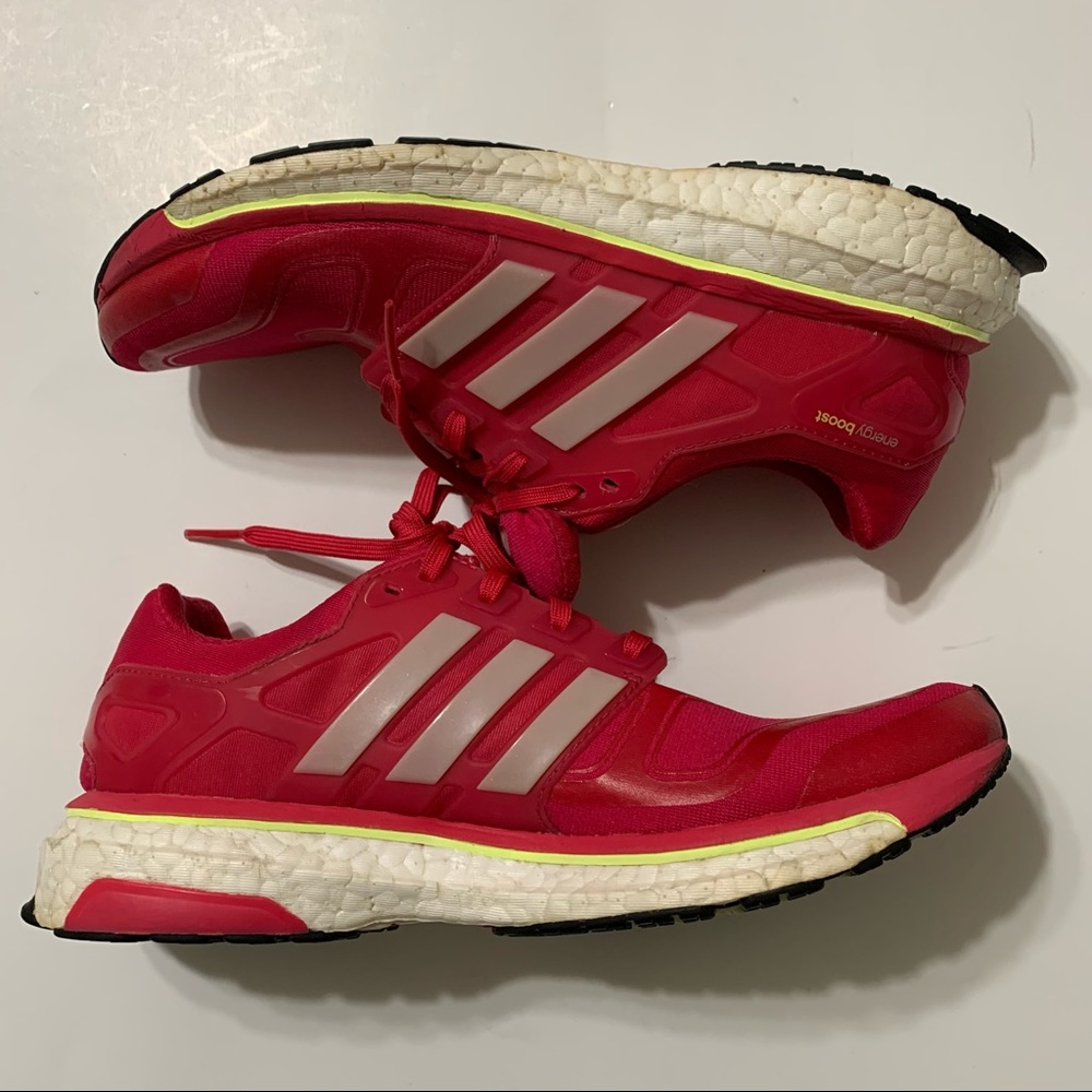 Adidas Womens Energy Boost Pink Running Shoes Sneakers Size 8 F32257 - Picture 4 of 12